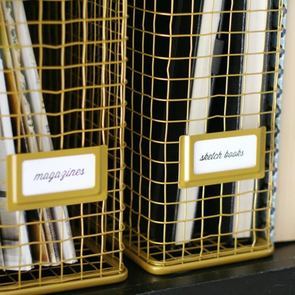 Threshold Other - Threshold™ Gold Wire Desk File & Magazine Holder